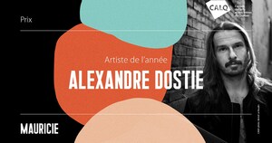 Alexandre Dostie reçoit le Prix du CALQ - Artiste de l'année en Mauricie