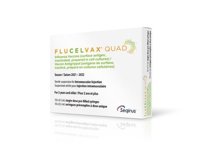 Seqirus Canada's FLUCELVAX QUADRIVALENT influenza vaccine shown here receives Health Canada approval for expanded use in children as young as 2 years of age and older [credit: Seqirus Canada]