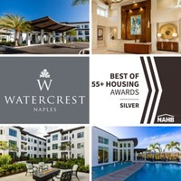 Watercrest Naples Selected as Silver Award Winner in the 2021 Best of 55+ Housing Awards