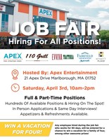 Apex Entertainment Hosts Local Job Fair with Four Companies