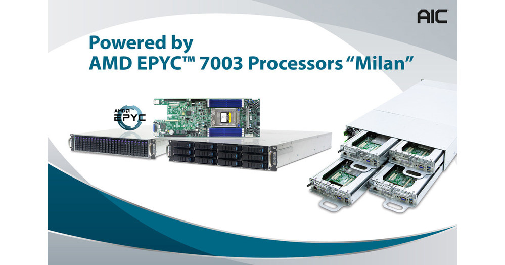 AIC Offers AMD EPYC&trade; 7003 Processor-Based Server Boards and HCI Server Systems