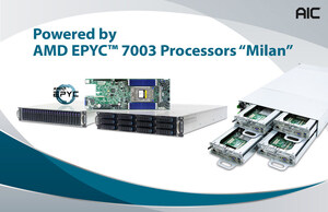 AIC Offers AMD EPYC™ 7003 Processor-Based Server Boards and HCI Server Systems