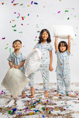 Featuring three adorable champions of good poop – Super Pooper, Gutsy Gal and Poopoo Power – against Maison Q’s signature scallop print, the sleepwear is an adorable yet important reminder of the importance of good sleep for good gut health in young children.