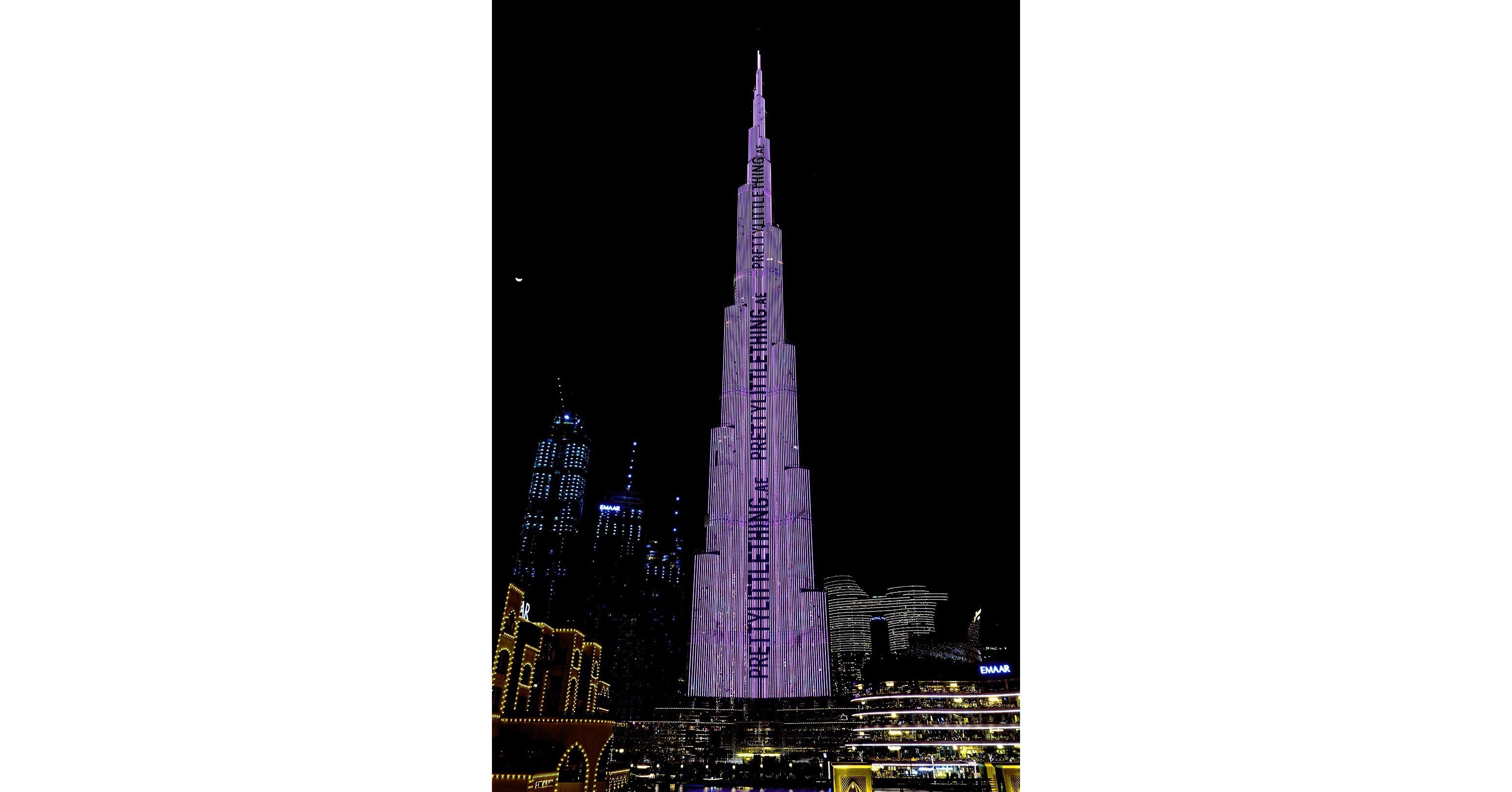 PrettyLittleThing Turns Burj Khalifa Pink