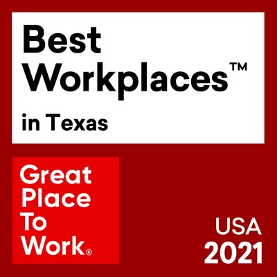 2021 Best Workplaces in Texas Award