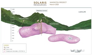 Solaris Reports 922m of 0.94% CuEq From Surface in Continued Expansion of Warintza Central