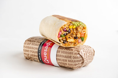 Quesada Burritos & Tacos announces it will phase out foil in the packaging of its burritos in favour of a biodegradable option, starting this April. The move marks a first for a Mexican chain in Canada. Burritos everywhere are traditionally-packaged in aluminum foil. Thanks to these efforts, Quesada is diverting about 100,000 pounds of foil from landfills by 2025. Quesada Burritos & Tacos will also donate a portion of sales from its plant based menu to The David Suzuki Foundation until the end of Earth Month. (CNW Group/Quesada Burritos & Tacos)