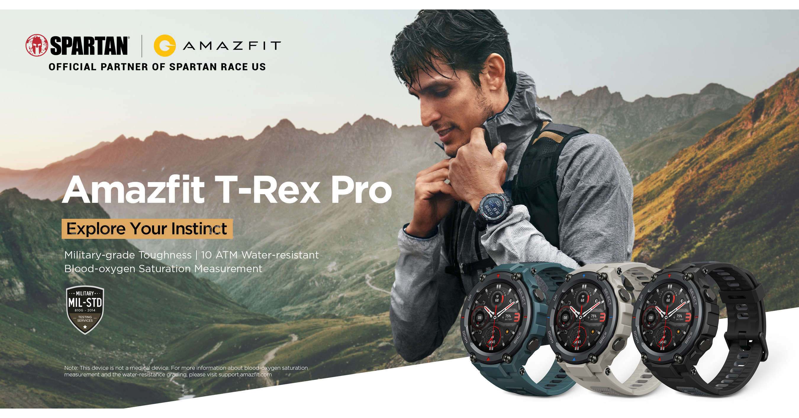 Amazfit T-Rex - Reloj inteligente con GPS, reloj militar  