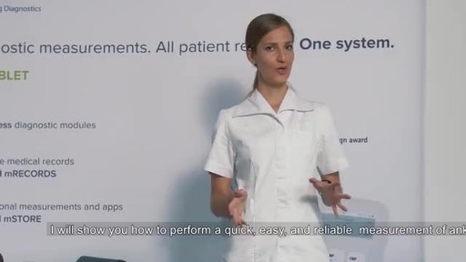 Demonstration of Ankle-Brachial Index measurement with MESI mTABLET ABI
