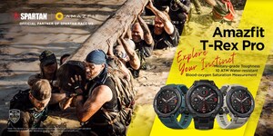 Smartwatch robusto de classe militar é o parceiro ideal para disputar a corrida de obstáculos de classe militar, a Amazfit faz parceria com a Spartan