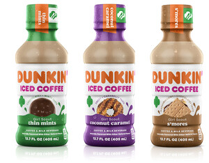 Dunkin' Launches Three New Girl Scout Cookie™ Inspired Bottled Iced Coffees
