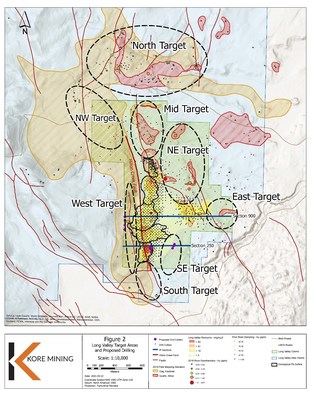 FIGURE 2:  RESOURCE AREA OXIDE EXPANSION TARGETS IN PLAN (CNW Group/Kore Mining)