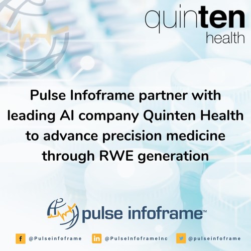 Pulse Infoframe & Quinten Health Partner to Advance Precision Medicine Through Real-World Evidence Generation