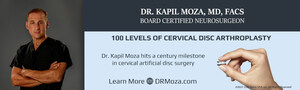 Achieving Greatness: Dr. Kapil Moza hits a century milestone in cervical artificial disc surgery, again