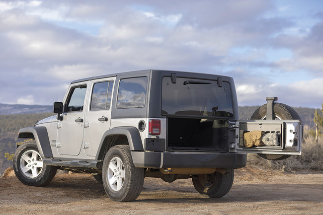 Tuffy Security Products New MOLLE Tailgate Lockbox for Jeep Wrangler JL and JK Models