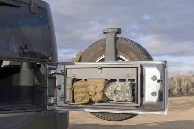 Tuffy Security Products' New MOLLE Tailgate Lockbox In-Use