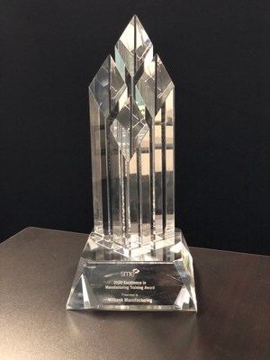 SME has awarded its first Excellence in Manufacturing Training Award to Milbank Manufacturing of Kansas City, Missouri.