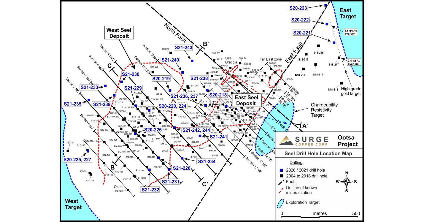 Surge Copper Significantly Expands West Seel with Step Out Hole