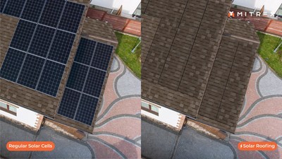 Mitrex’s Solar Roof BIPV technology provides homeowners a cost-efficient energy solution (CNW Group/Mitrex)