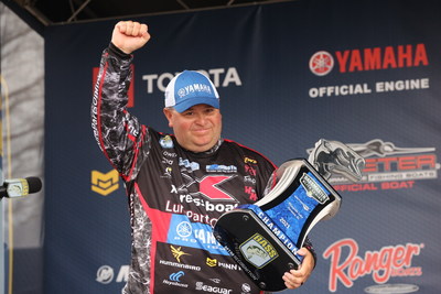 Bill Lowen, of Brookville, Ind., has won the 2021 Guaranteed Rate Bassmaster Elite at Pickwick Lake with a four-day total of 83 pounds, 5 ounces.
