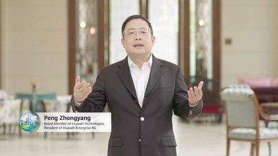 Sr. Peng Zhongyang, membro do Conselho, presidente da Enterprise BG, Huawei (PRNewsfoto/Huawei)