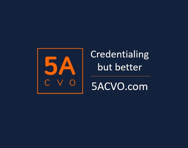 Smarter. Simpler. Better Credentialing. 5ACVO.com