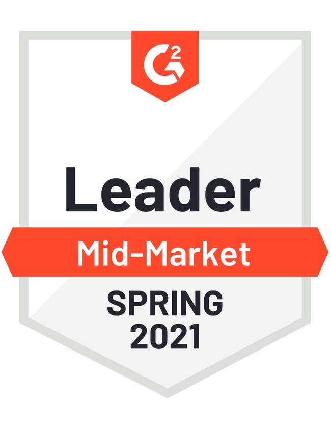 vFairs has been named Mid-Market Leader in the Virtual Event Platforms Category for Spring 2021 by G2.