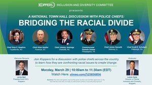 Koppers Inclusion &amp; Diversity Committee Hosts A Virtual National Town Hall with Police Chiefs to Discuss Race Relations