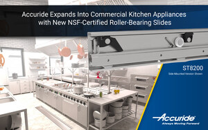 Accuride Breaks into Commercial Kitchens with New NSF-Certified Slide