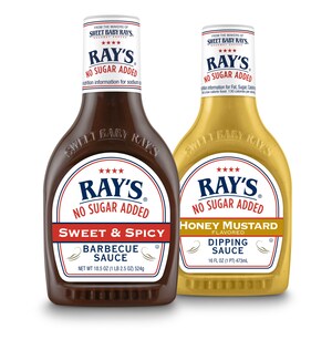 Sweet Baby Ray's Expands Popular "Ray's No Sugar Added" Line with Two New Sauces