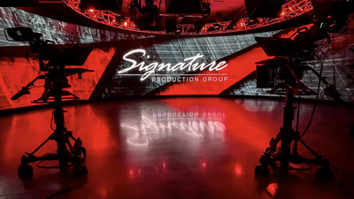 Located in Chicago's western suburbs, the studio at Signature Production Group features a wraparound LED wall and Extended Reality (XR) capabilities.  SPG provides production technology (audio, video, lighting) for live meetings.  Additionally, they can produce up to ten simultaneous online (or 