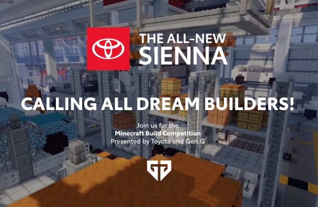 Gen G Esports And Toyota To Host Dream Builds Minecraft Competition