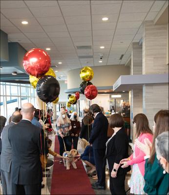 CarolinaEast Health System Volunteers, including their Thera-Paws therapy dog team of 13, returned to work with a 