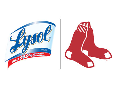 Lysol and Boston Redsocks Logo