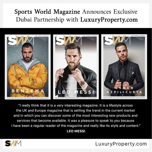Sports World Magazine has appointed LuxuryProperty.com as its exclusive Middle East real estate partner