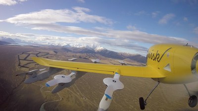 Wisk's all-electric, self-flying air taxi during a recent test flight in New Zealand. Photo credit: Wisk Aero, LLC