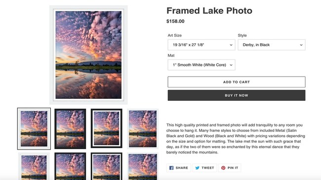 Easily sell affordable, professionally framed, on-demand art with new dropshipping Shopify app from Frame It Easy.