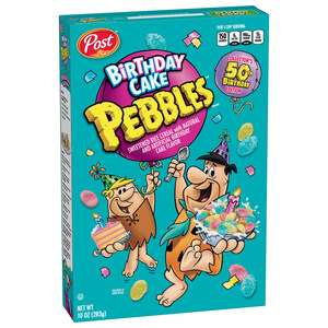 Yabba Dabba Doo!™ PEBBLES™ Cereal Bakes Up New Birthday Cake-Inspired Cereal to Celebrate Its 50th Birthday