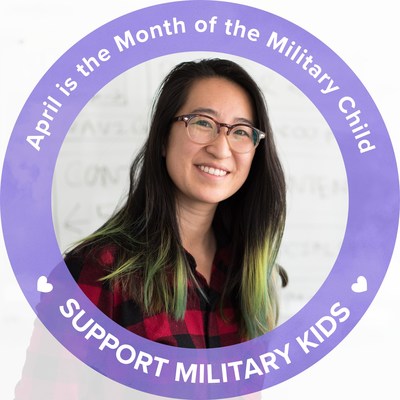 Show support for military children on social media with "April is Month of the Military Child" photo filter.