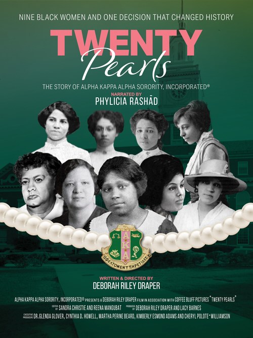 Alpha Kappa Alpha Sorority, Incorporated announces the North American release of TWENTY PEARLS, the official documentary film which chronicles the organization’s history. Narrated by Phylicia Rashād, TWENTY PEARLS journeys through 113 provocative years.