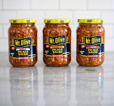 Spice up your favorite recipes with Mt. Olive's dill-licious new Pickle Salsa, available in Mild, Medium & Hot.