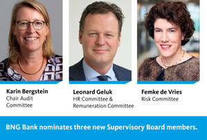 BNG Bank nominates three new Supervisory Board members