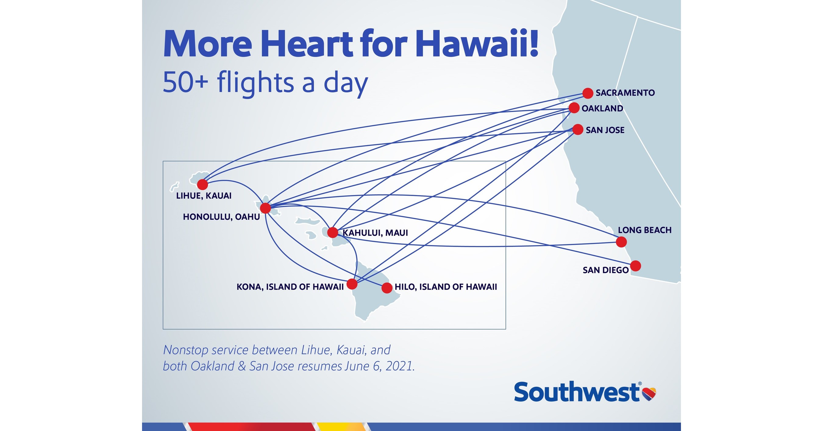 Southwest Hawaii Flight Map Southwest Airlines Now Offering Pre-Cleared Arrival Into Hawaii