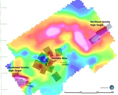 Figure 2: Terrain Corrected Gravity on Tomtebo Mine Trend (CNW Group/District Metals Corp.)