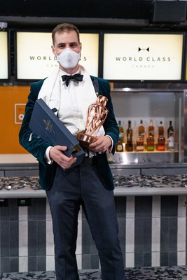 Diageo WORLD CLASS CANADA crowns James Grant from Edmonton, Alberta as its Bartender of the Year 2021. (CNW Group/Diageo Canada)