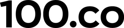 100.co logo (PRNewsfoto/100.co)