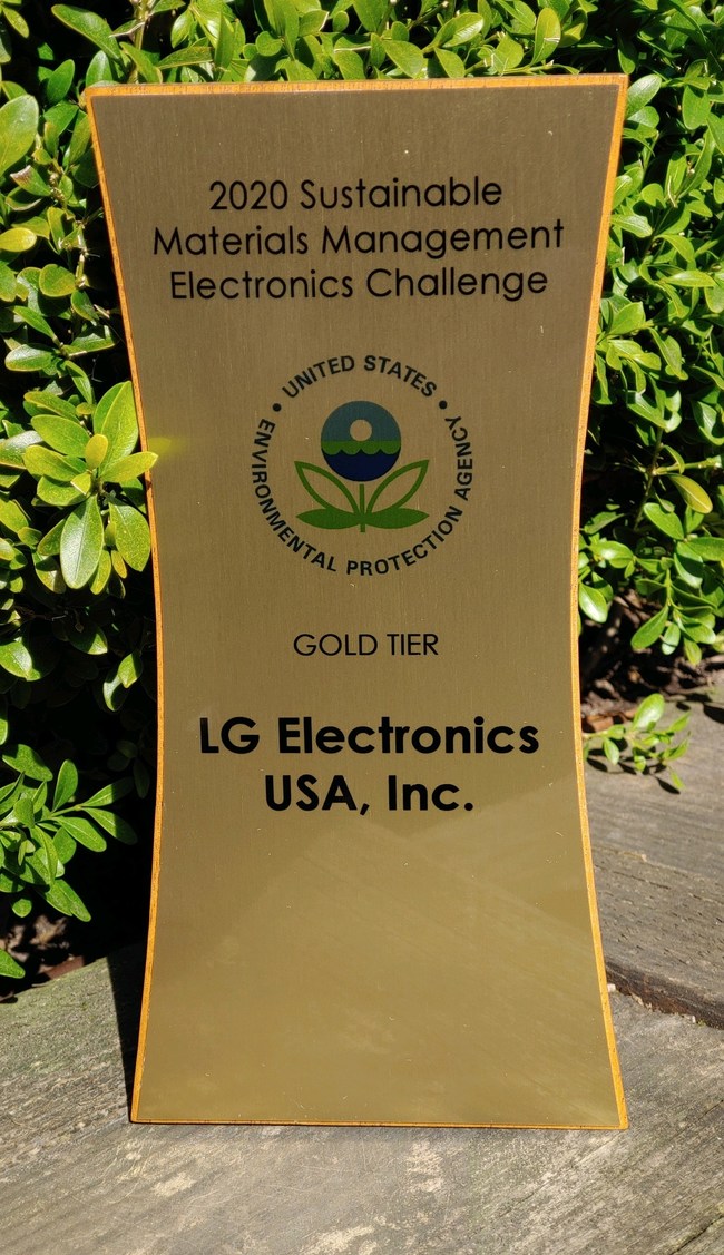 LG Electronics USA has been recognized for responsible electronics recycling leadership by the U.S. Environmental Protection Agency, receiving the highest-level recognition in the EPA’s Sustainable Materials Management Electronics Challenge.