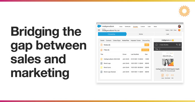 Providing sales teams with instant access to the latest approved marketing content