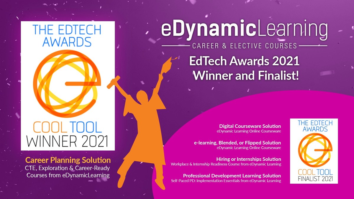eDynamic Learning Named EdTech Award Winner for Career Planning Solution and Finalist in Four Other Categories - Vimarsana News