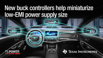 New buck controllers help miniaturize low-EMI power supply size.